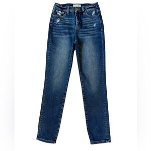 RISEN JEANS Ankle Slim Skinny Stretch Denim High Rise Blue Womens Size 7/28